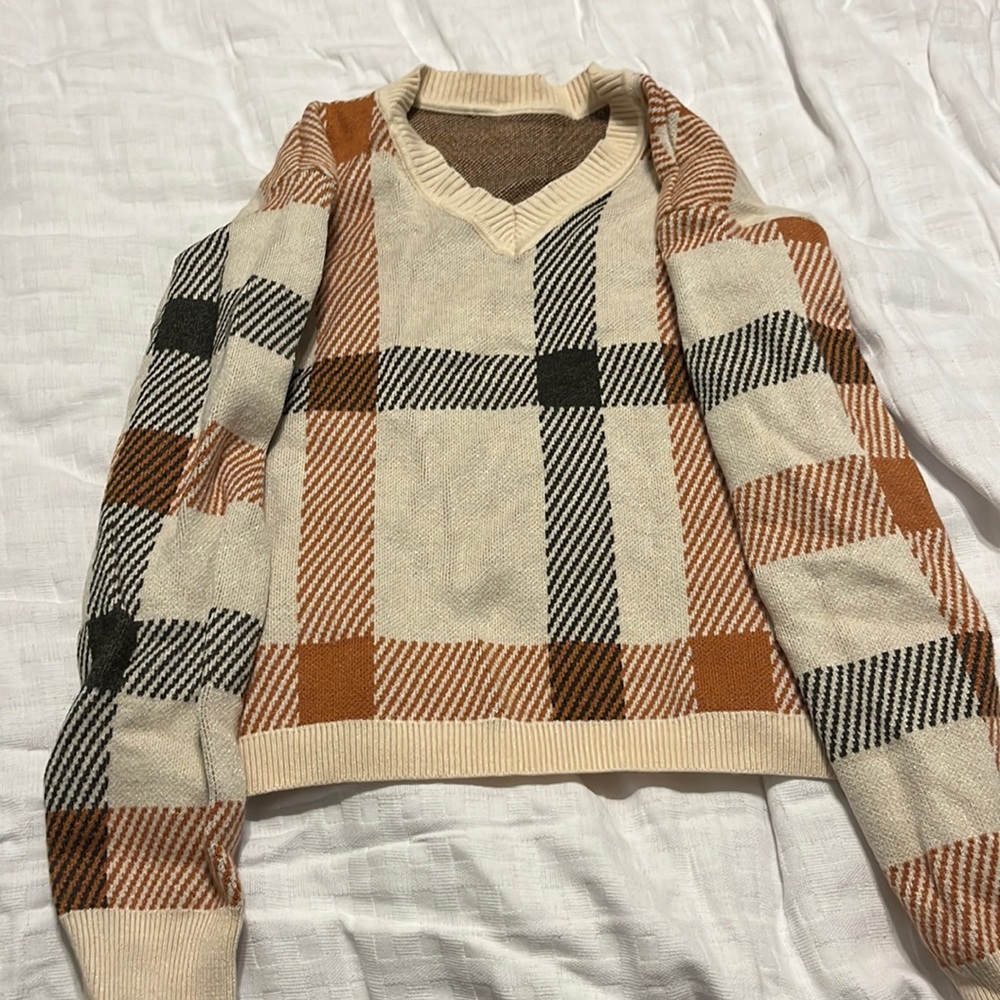 Flannel sweater
